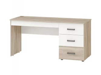 Стол компьютерный Эверест 500.24 Дуб Кронберг/Белый шпон