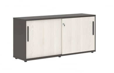 Шкаф с дверьми-купе EDIS ELC 1643 Ясень Траун Черный Мокко