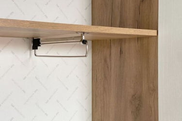 Шкаф двухдверный Бери MPR-024 Дуб крафт золотой/белое дерево