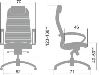 Кресло руководителя Samurai K-1.04 Темно-бордовый