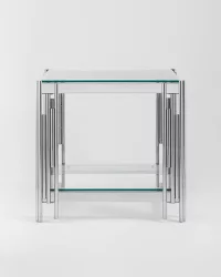 Журнальный столик ГЭТСБИ 55x55 Серебро