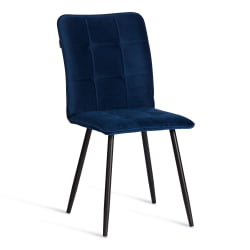 Металлический стул Бари ЛТ, велюр, Блуе (синий), 41х55х89 см / Bari LT, Blue