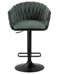 Стул барный ДОБРИН ЛЕОН (зеленая ткань (ЛАР 275-23)) 2 шт / DOBRIN LEON (LAR