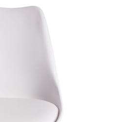 Стул барный TULIP BAR (mod. C1014H) / 1 шт. в упаковке пластик/дерево, 57 х 48 х 104 см, белый 018 /натуральный