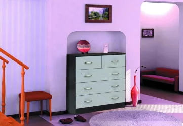 Комод в спальню №6 дуб венге + дуб белфорд