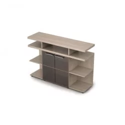 Шкаф низкий со стеклом TAIM-MAX 4ШН.012.1 Шамони светлый