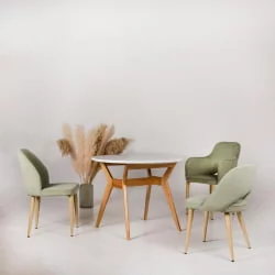 Кресло Ledger Сканди Браун Темный Орех