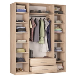 Шкаф распашный R-230х180х60-2-M(Белый)