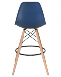 Стул барный DOBRIN DSW BAR (ножки светлый бук, цвет темно-синий (BE-12)) 2 шт