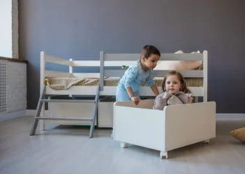 Лестница к кроватям 1400*800 RooRoom VK-10с Серая