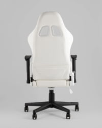 Кресло геймерское с подсветкой ТопЧаирс ГММ-080 белый на черной базе / TopChairs GMM-080