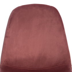 Дизайнерский стул BREEZE (mod. 4724) вельвет/металл, 44 х 53 х 87 см, Coral (коралловый) HLR44 / белый