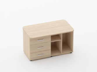 Тумба сервисная Glassy 3.16.12Л Орех