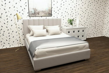 Кровать 180 на 200 Терра с подъемным механизмом Цвет фасада: Кремовый; Материал фасада: Металл/Велюр; Спальное место: 1800х2000 мм