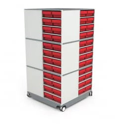 Поворотная кассетница КП-01 красная