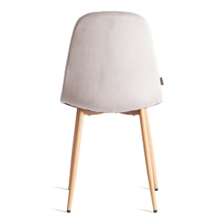 Металлический стул БРЕЕЗЕ (мод. ДЖСC-58) Велюр/металл , 44 х 53 х 86 см, Лигхт грей (светло-серый) ХЛР14 / натуральный / BREEZE (mod. JSC-58) Light grey HLR14