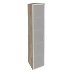 Шкаф высокий узкий левый ОНИКС О.СУ-1.10Р(Л) Тиквуд Темный / ONIX O.SU-1.10R(L)