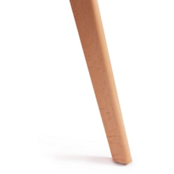 Стул TULIP SOFT (mod. 74) вельвет/дерево , 54 х 47 х 83 см , желтый (HLR 41)/натуральный