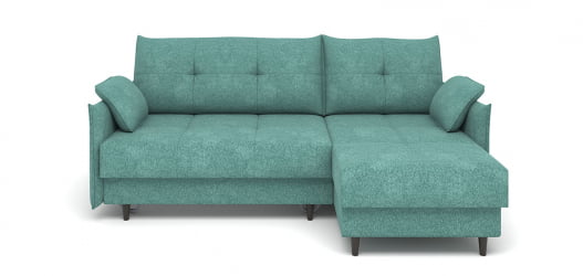 Диван тканевый Каролина  угловой универсальный ткань Lamb slate (1600*2260*930) Синий, 2106399/51841/7