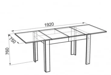 Обеденный стол Гермес 2 Дуб млечный / Венге