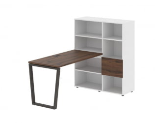 Рабочая станция EDIS EVRST 1113 Дуб Денвер темный Мокко Белый