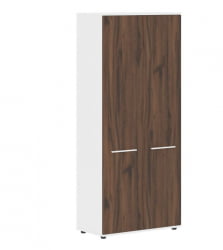Шкаф с глухими дверьми EDIS EHCS 85.1 Дуб Денвер темный Белый Белый