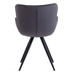 Кресло BOEING ( mod. 9120) металл/вельвет, 42x58x84.5x47см, серый (HLR 21)/черный