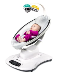 Электронное кресло-качалка 4Moms Mamaroo 4.0 Серый плюш