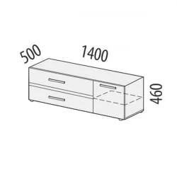 ТВ-тумба Фреска 66.01