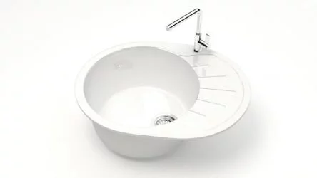 Кухонная мойка глянцевая Тейлор Z10 Белый лёд