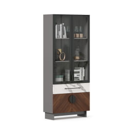 Шкаф комбинированный 880 Вилена ЛД 138.150.000 Оникс Серый/Орех/Монте белый