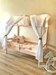 Кровать-домик RooRoom кд-1Р Розовый