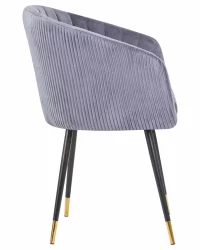 Стул обеденный DOBRIN MARY Серый велюр 1922-19