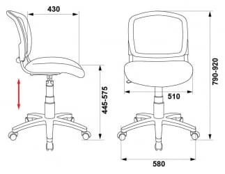 Кресло офисное Бюрократ CH-296NX/Neo Black