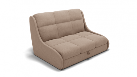 Диван Куба 700 (ЗР) Цвет фасада: Светло коричневый; Тип: Прямой; Материал фасада: Металл/Велюр