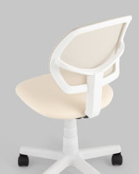 Кресло компьютерное детское ЛОЛО бежевый пластик белый