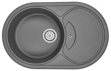 Кухонная мойка GRANULA 7801 Графит