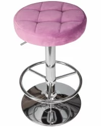 Табурет барный DOBRIN BRUNO Пудрово-сиреневый велюр MJ9-52