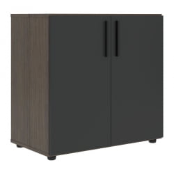 Шкаф с глухими малыми дверьми VELION VLCS 80.1 Яшма черный Дуб Сильвер