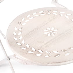 Зона отдыха Secret de Maison Monique (mod. PL08-6241.6242) металл, стол:62*73, стул: 48*40*93, Античный белый (Antique White)