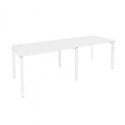 Рабочая станция на П-образном м/к ОНИКС О.МП-РС-2.2.8 Белый Бриллиант / ONIX O.MP-RS-2.2.8