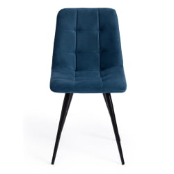 Стул CHILLY (mod. 7095-1) ткань/металл, 45x53х88 см, высота до сиденья 50 см, синий barkhat 29/черный
