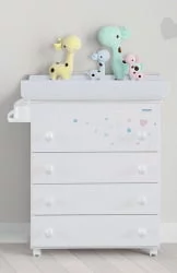 Комод в детскую Micuna Aura пеленальный B-970 white
