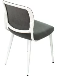 Стул для кухни Бюрократ КФ-8В вхите Серый / KF-8W white