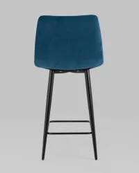 Стул полубарный Джанго велюр Синий