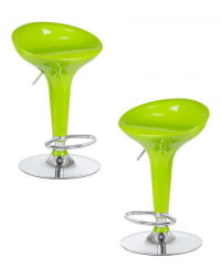 Стул барный DOBRIN BOMBA (салатовый) 2 шт