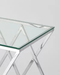 Журнальный стол ИНСИГНИЯ 55x55 Серебро