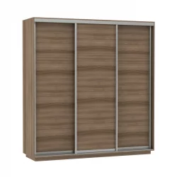 Шкаф-купе трехдверный Экспресс Трио Элемент 2100х2400h Ясень шимо тёмный