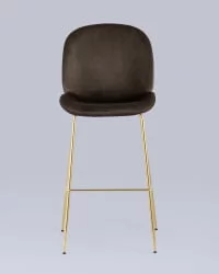 Стул барный Beetle gold Коричневый