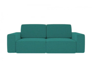 Зеленый диван Сунндал (Berhouse) Цвет фасада: Азур рогожка; Тип: Прямой; Материал фасада: Микророгожка